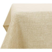TISCHDECKE Leinenoptik Wasserabweisend 280 x 130 cm Creme - Beige, Textil (280/130/1cm)