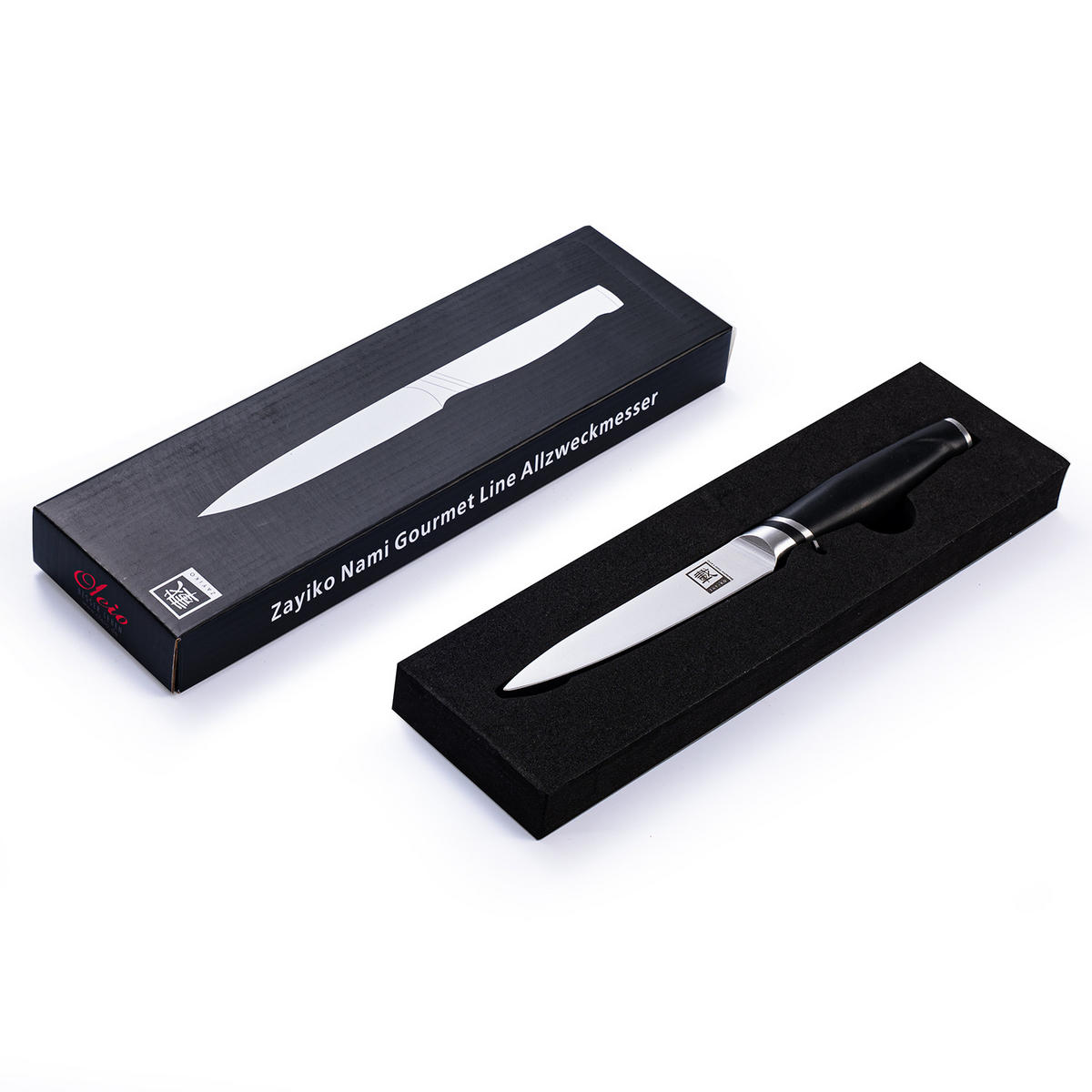 OFFICEMESSER 8,5 cm - Schwarz, Metall (20cm) - Zayiko