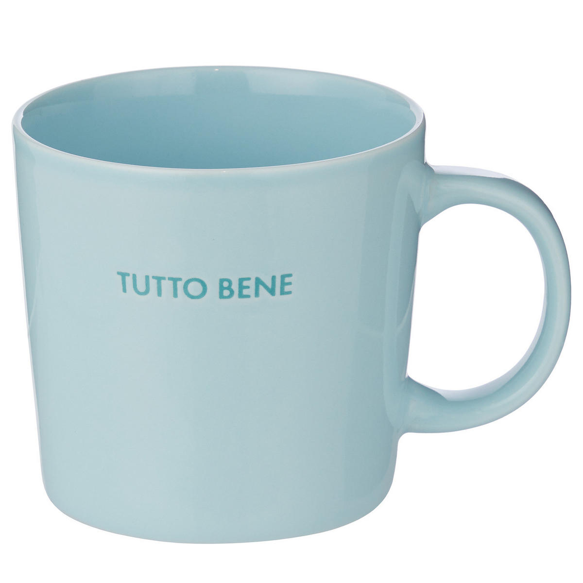 TASSEN 6er-Set Good Vibes 400 ml - Blau, Keramik (0.4L) - Butlers