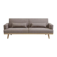 SCHLAFSOFA - 3 Personen - Stoff - Taupe - - Taupe, Textil (216/85/89cm) - Vente-Unique