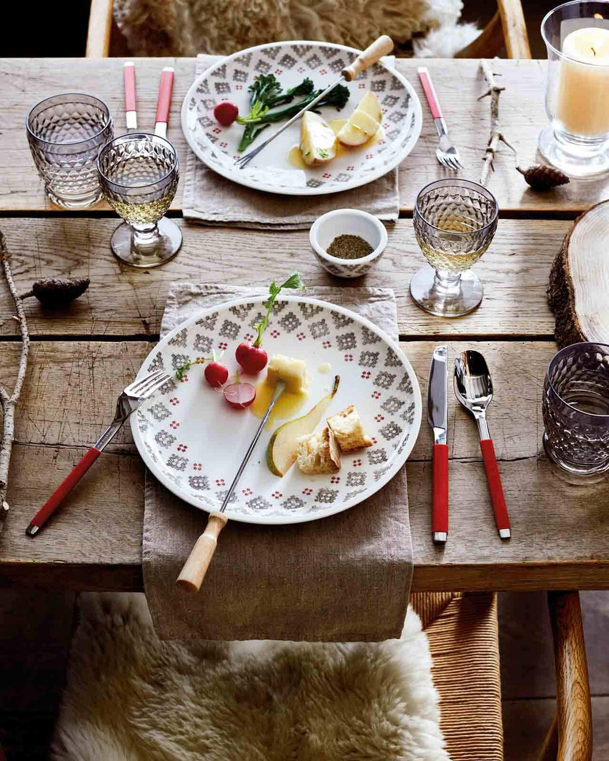 TAFELBESTECK S+ Cranberry rot 24er Set - Rot, Metall - Villeroy & Boch