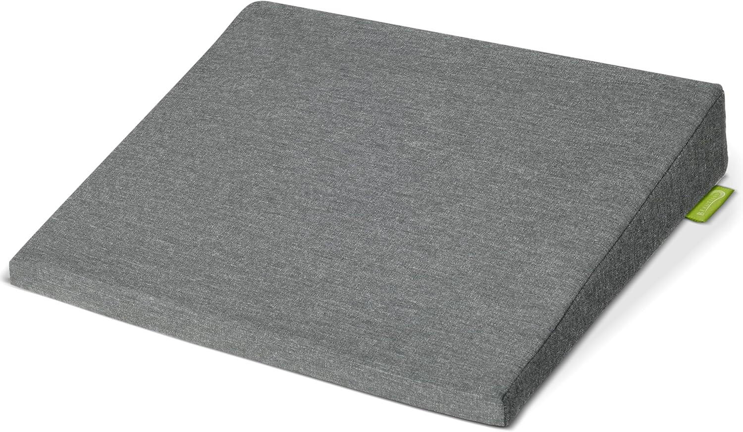 SITZKEILKISSEN BeauErgo 37/33,5 cm Hellgrau - Hellgrau, Textil (37/33/7cm) - Beautissu 