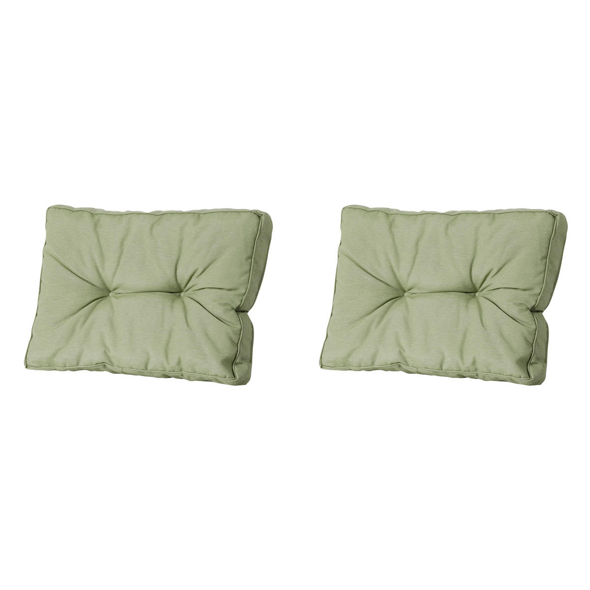 RÜCKENKISSEN Panama 43/60 cm 2er-Set - Hellgrün, Textil (60/8/43cm) - Madison
