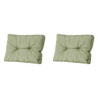 RÜCKENKISSEN Panama 43/60 cm 2er-Set - Hellgrün, Textil (60/8/43cm) - Madison