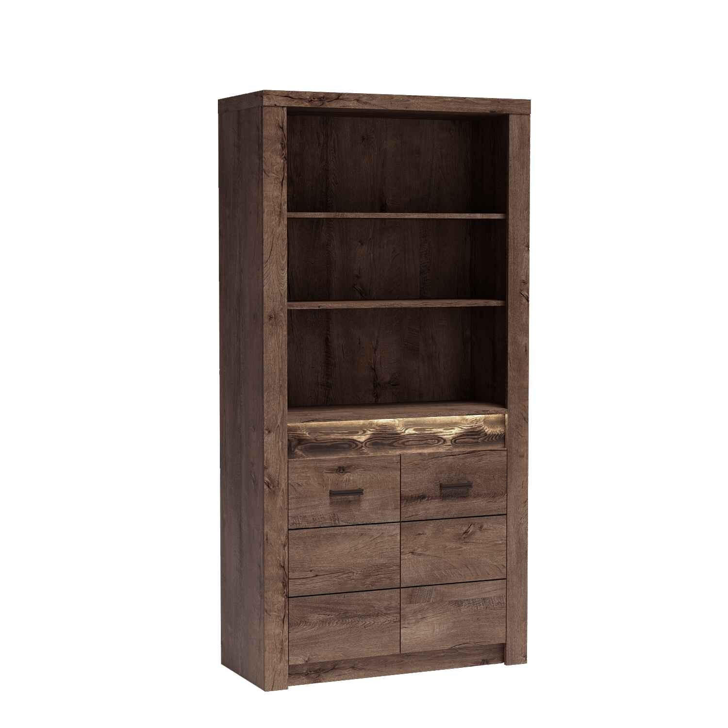 BÜCHERREGALE ZERI 96 / 192 / 42 cm Braun - Braun, Holzwerkstoff (96/192/42cm) - MASSENO