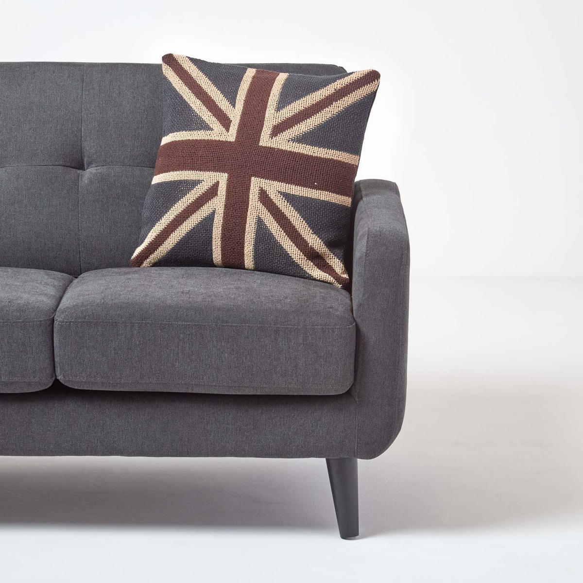 KISSENHÜLLE Union Jack 45/45 cm - Multicolor, Textil (45/45cm) - Homescapes