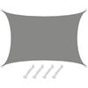 SONNENSEGEL 300/400 cm grau, rechteckig - Grau, Kunststoff (300/400cm) - Amanka