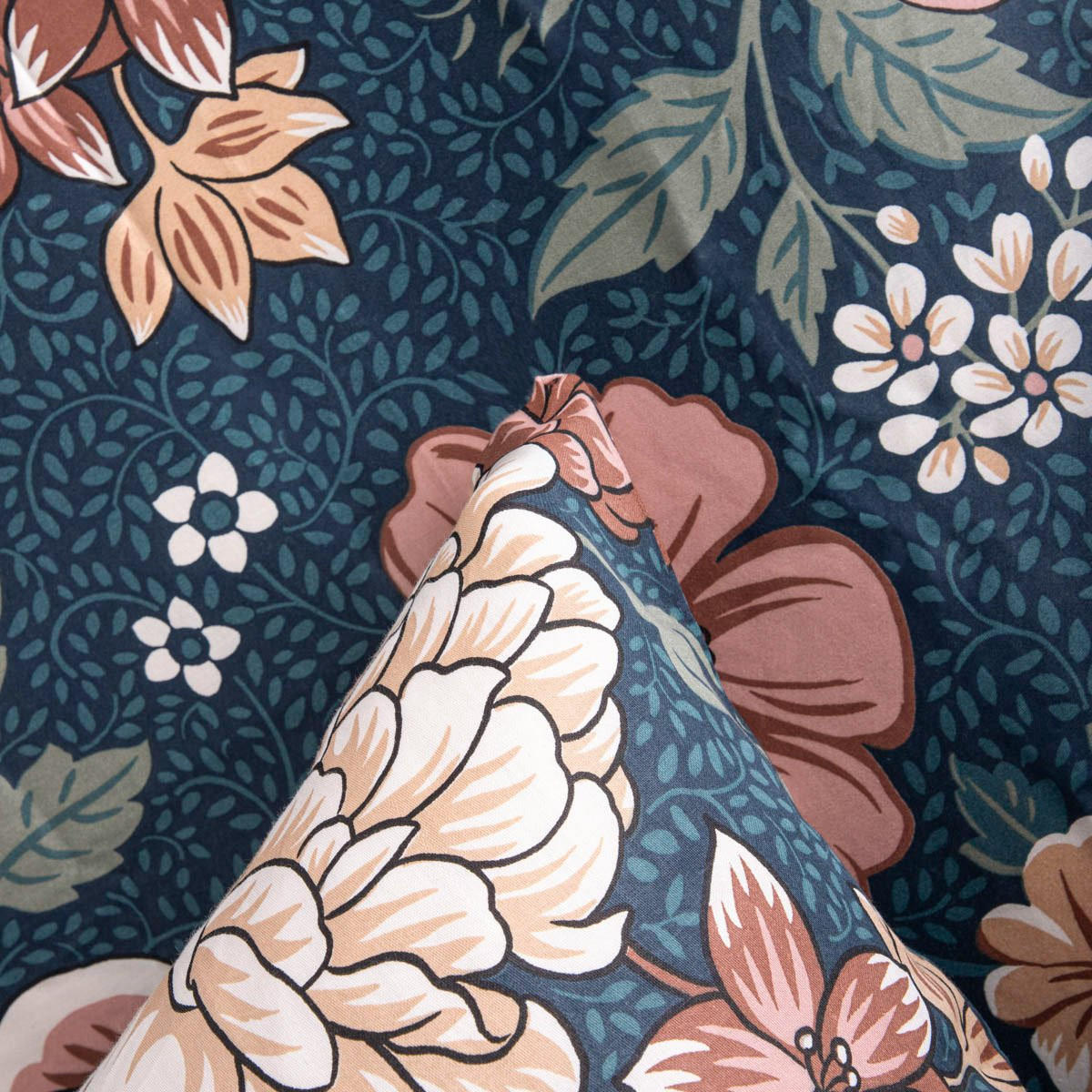 BETTWÄSCHE Meeri 220/200 cm - Dunkelblau, Textil (220/200cm) - Homla