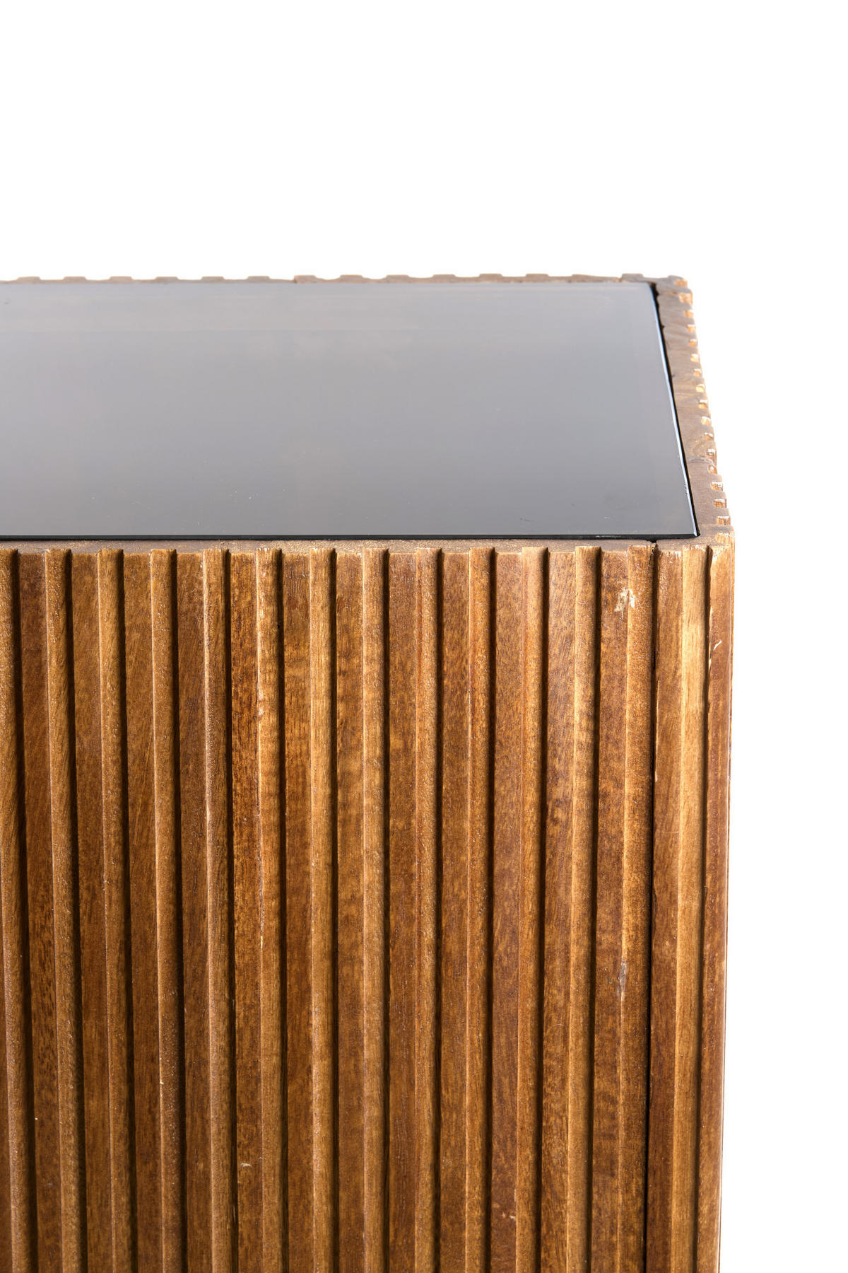 SÄULE Gatura Braun 35/35/80 cm - Braun, Holz (35/35/80cm) - Light & Living