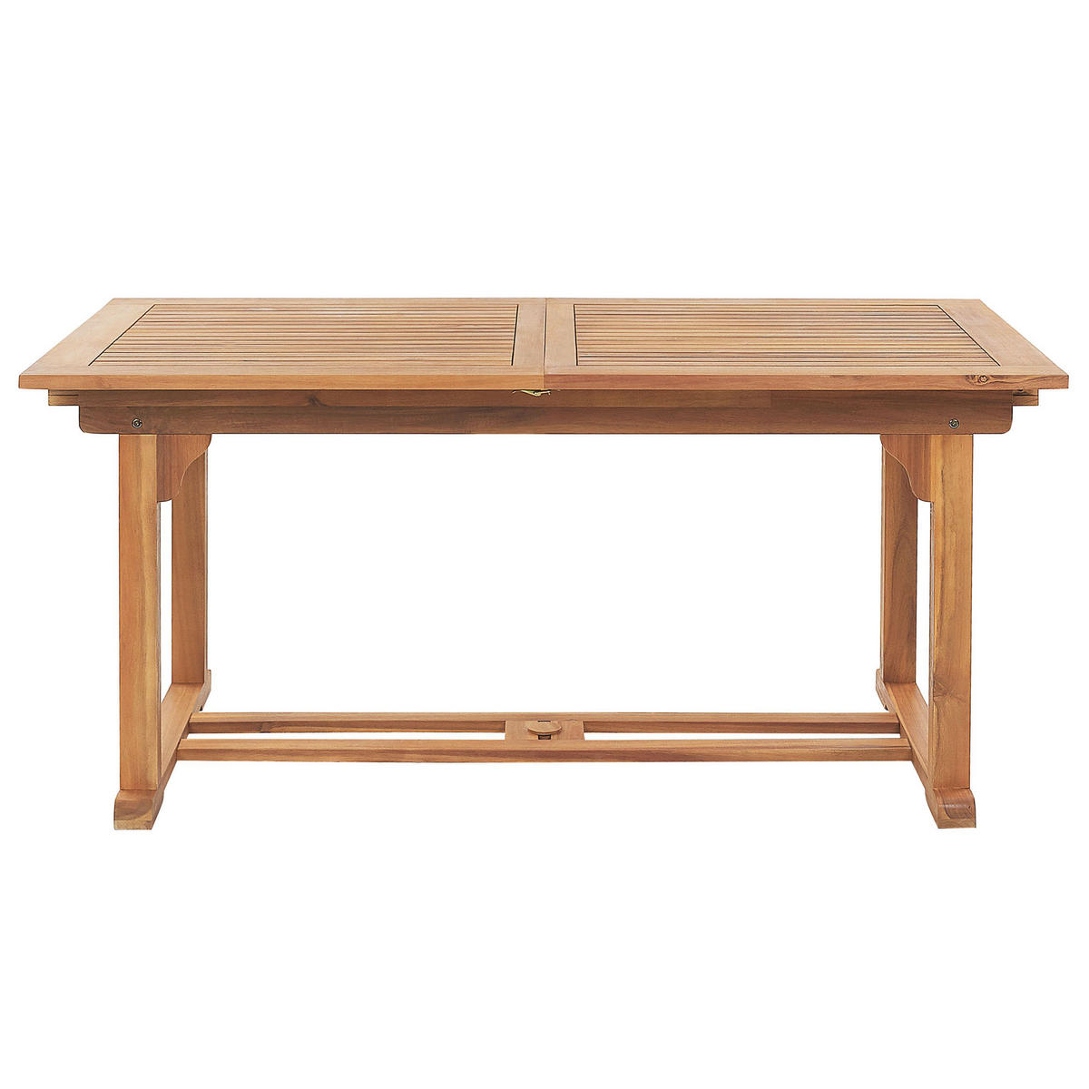 GARTENTISCH Akazienholz hellbraun 160/220/90 cm ausziehbar Java - Hellbraun, Holz (160/90/74cm) - Beliani