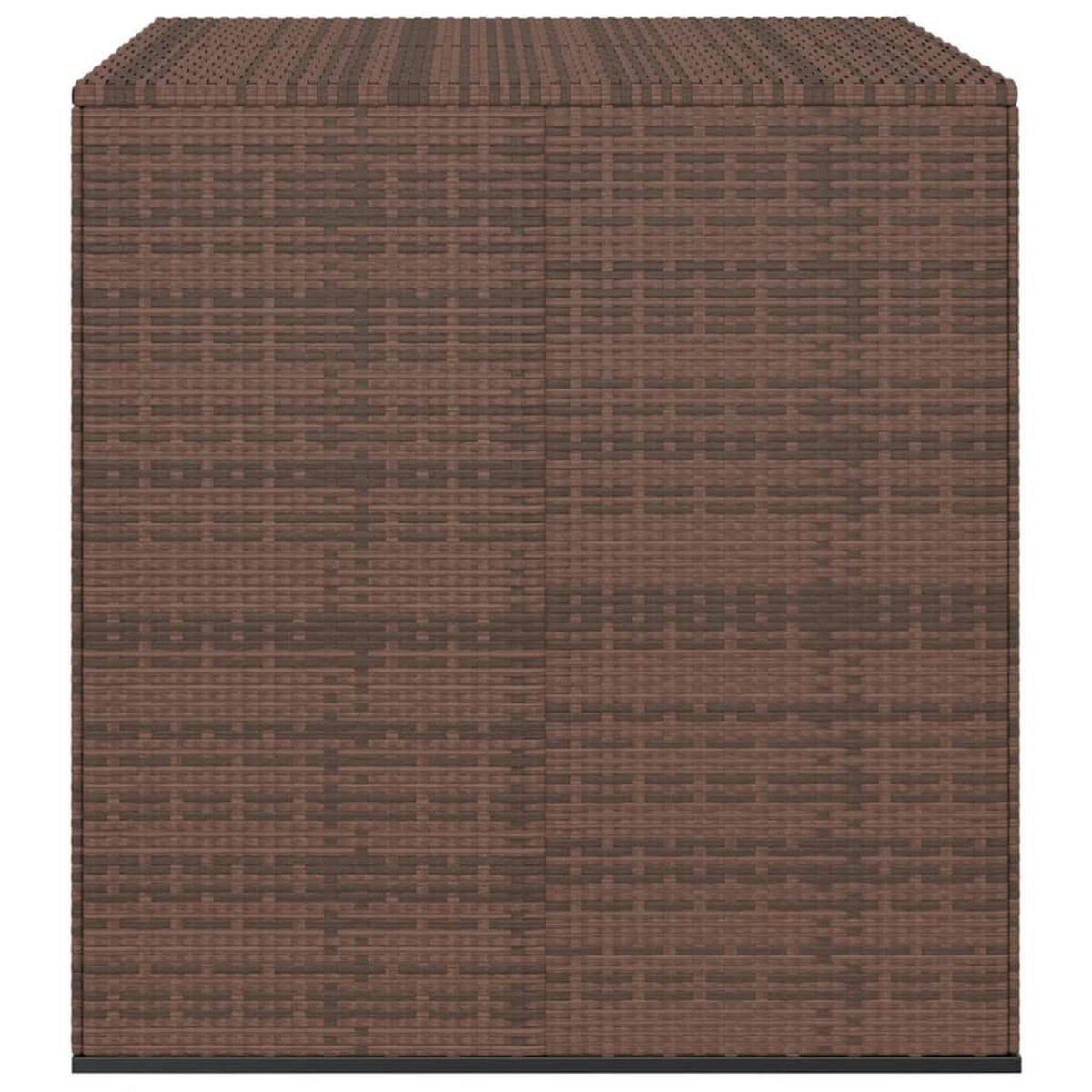 GARTEN-KISSENBOX PE Rattan 100x97,5x104 cm Braun - Braun, Kunststoff (100/104/97.5cm) - furnicato