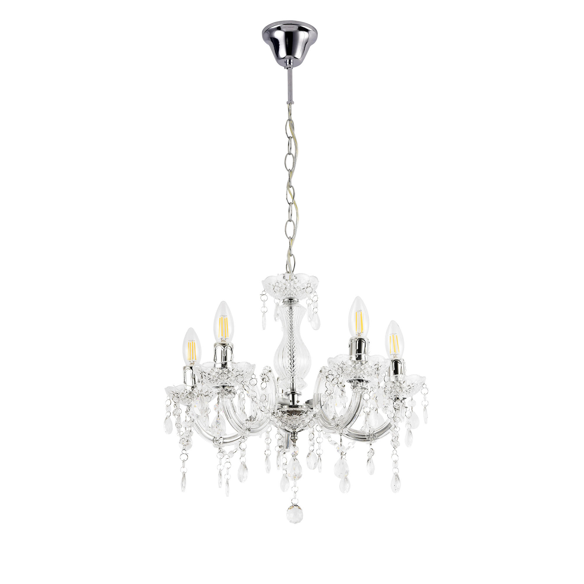 LUSTROVÝ SVÍTIDLO Weimar - bílá, kov (35/35/145cm) - lux.pro