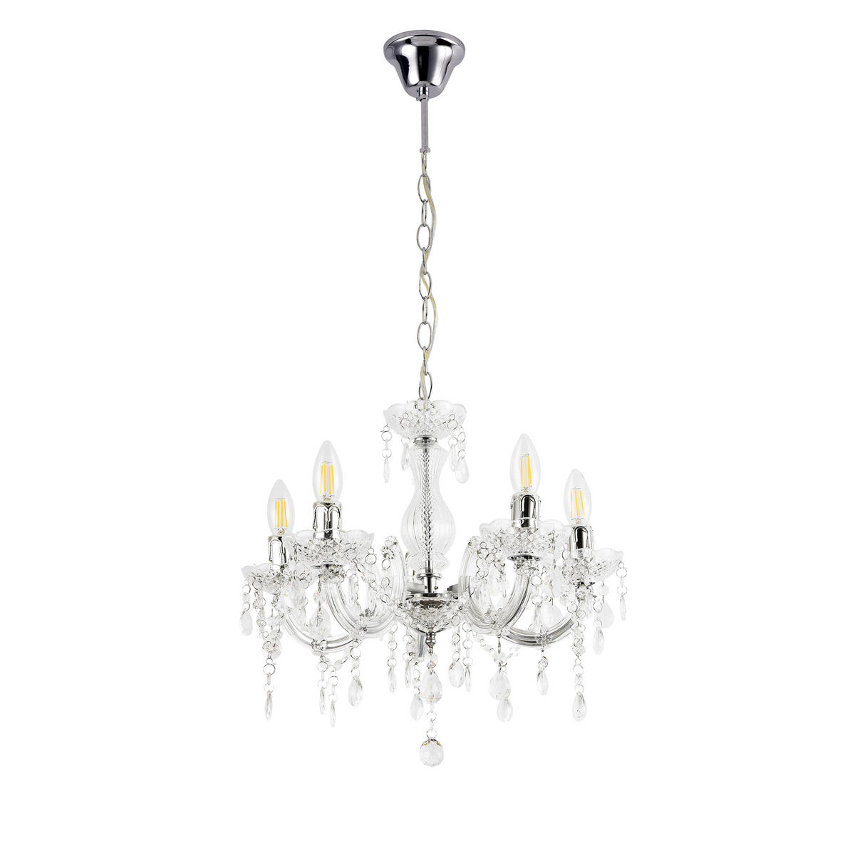 LUSTROVÝ SVÍTIDLO Weimar - bílá, kov (35/35/145cm) - lux.pro