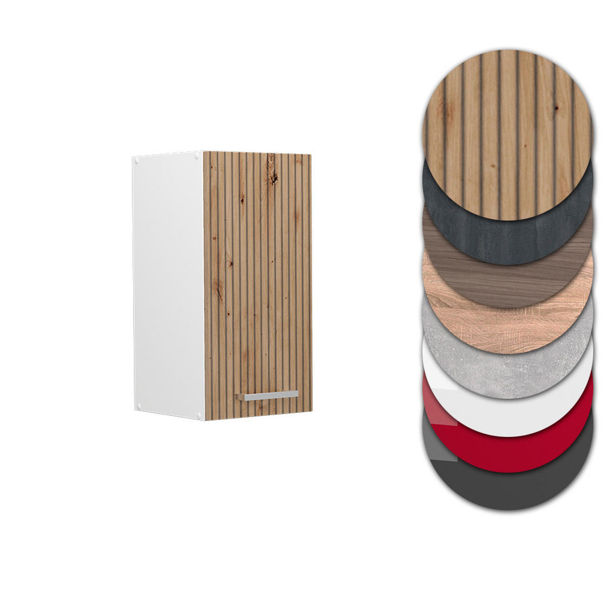 Weiß/Eiche Artisan, Holzwerkstoff (30/60/31cm) - Vicco