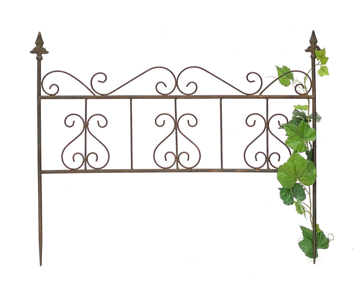 RANKHILFE Freistehend Metall Braun 60 cm 96016 - Braun, Metall (60/50/8cm) - DanDiBo