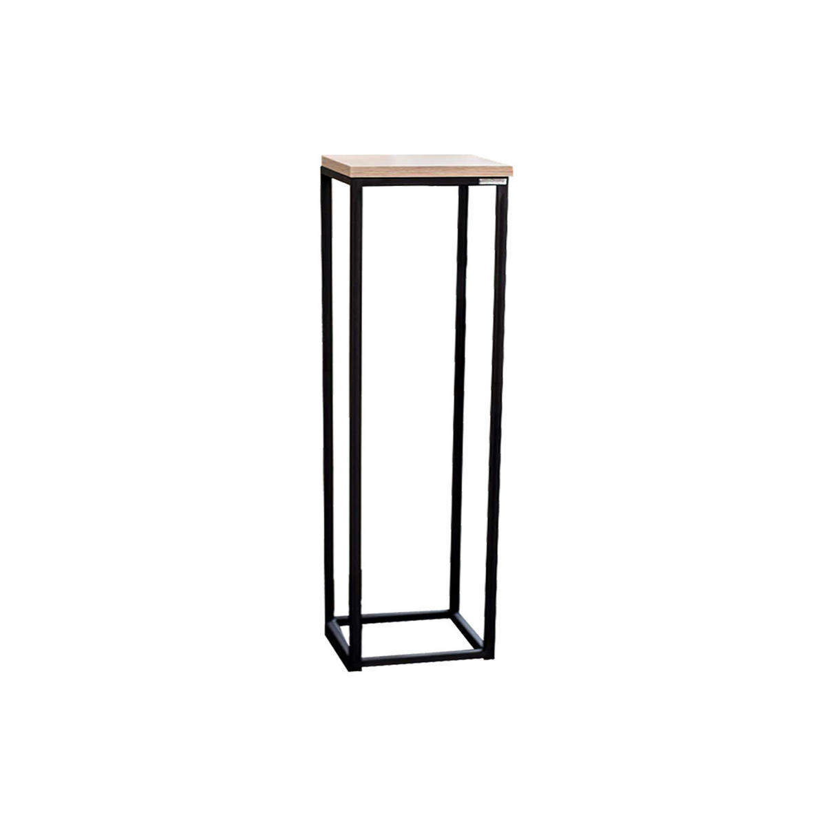 BLUMENSTÄNDER - Sonoma / Schwarz - Höhe: 70cm - Schwarz, Metall (21/21/70cm) - holz4home