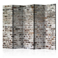 PARAVENT Beidseitig Bedruckter 5-tlg 225x172 cm Lichtstruktur - Grau, Holz/Textil (225/172/3cm) - Muralo