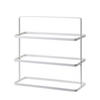 SCHUHREGAL Tower weiß 50/46/14 cm schmal tragbar - Weiß, Metall (50/46/14cm) - Yamazaki