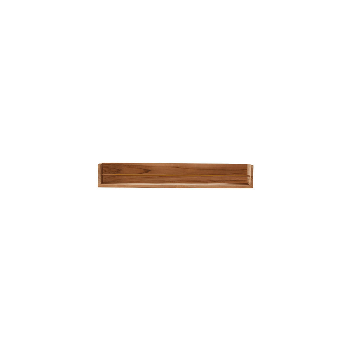 BADREGAL Sasha Natur aus Teak - Naturfarben, Holz (100/15/20cm) - Tikamoon