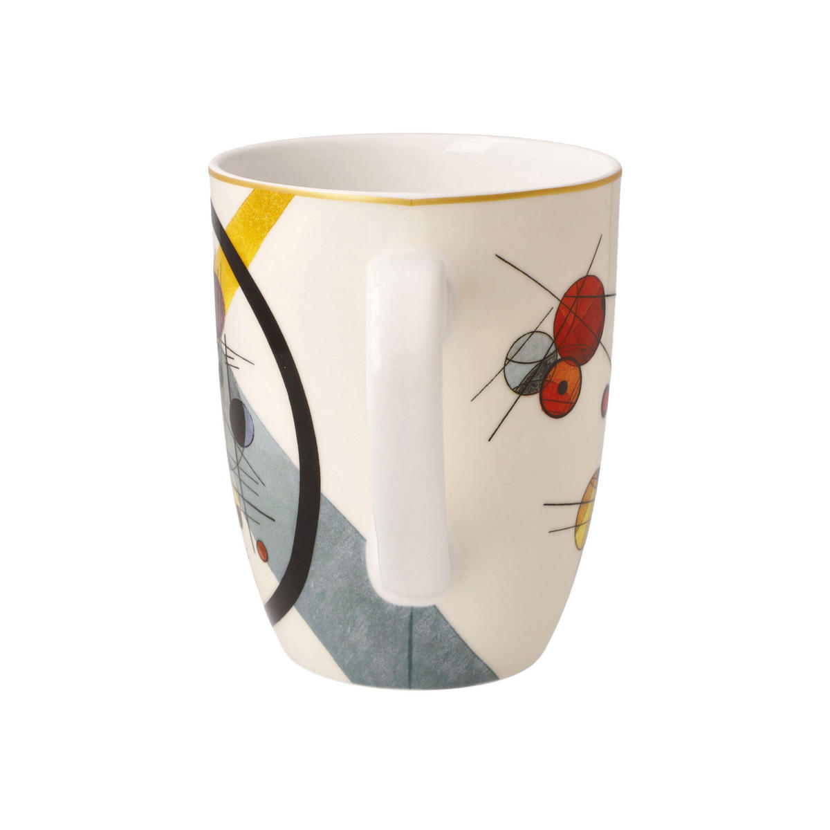 KÜNSTLERTASSE Wassily Kandinsky - Kreise im Kreis, Fine Bone China, Bunt, 0.4 L - Multicolor, Keramik (0.4L) - Goebel