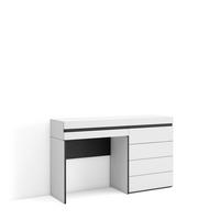 KONSOLENTISCH mit Schubladen, weiß, 127/35/75 cm - Weiß, Holzwerkstoff (127/35/75cm) - Skraut Home