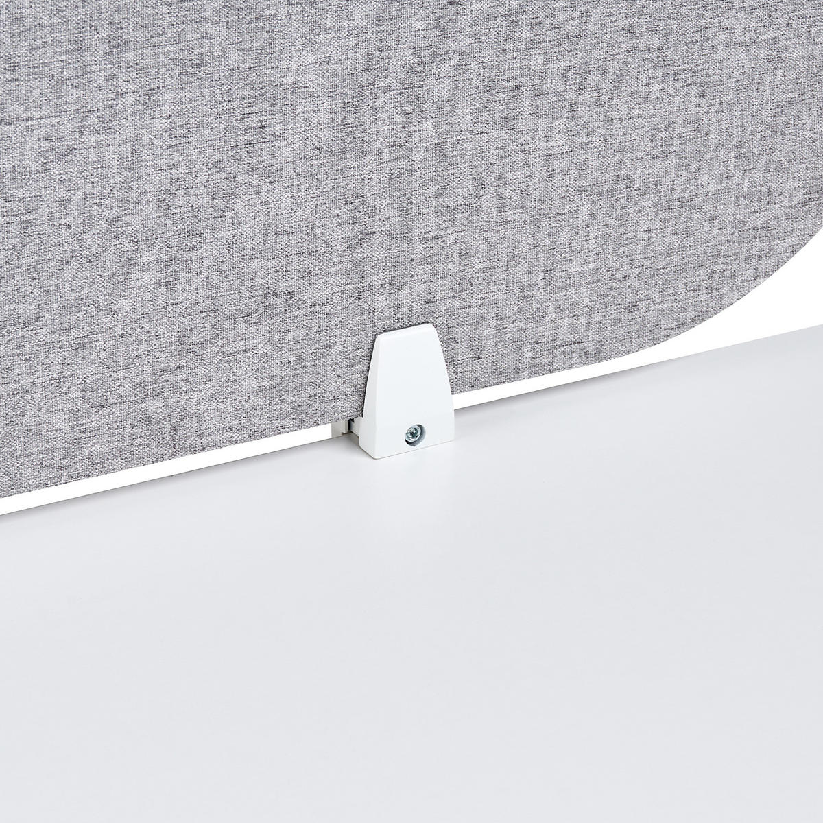 SCHREIBTISCHTRENNWAND Hellgrau 120x2x40 Sparky - Hellgrau, Kunststoff (120/40/2cm) - Beliani