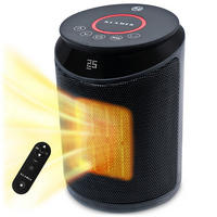 HEIZLÜFTER 2000 Watt Schwarz Keramik - Schwarz, Kunststoff (17/29.5/17cm) - KLAMER