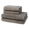 FROTTIERSET Vienna Style Supersoft 4-teilig - Grau, Textil (50/100cm) - Vossen