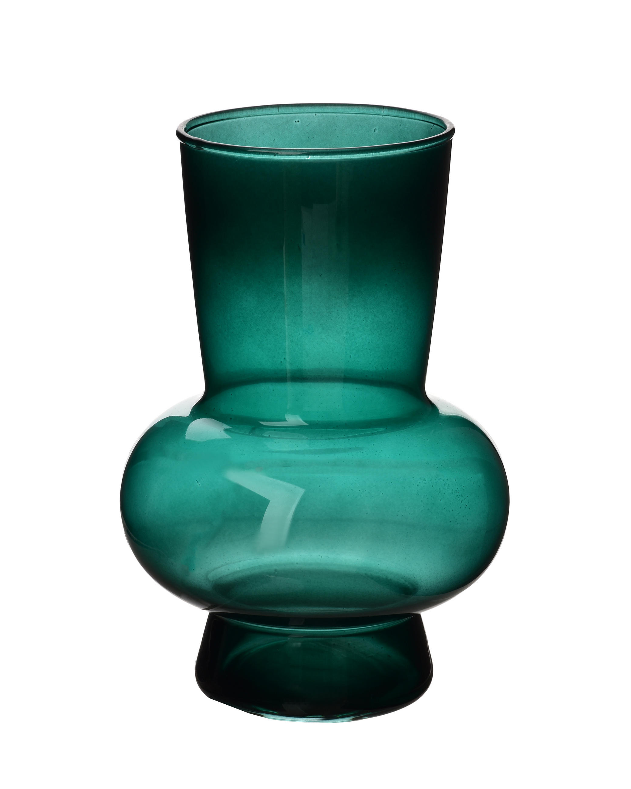 VASE Serenite Grün Glas - Grün, Glas (18cm) - Mondex