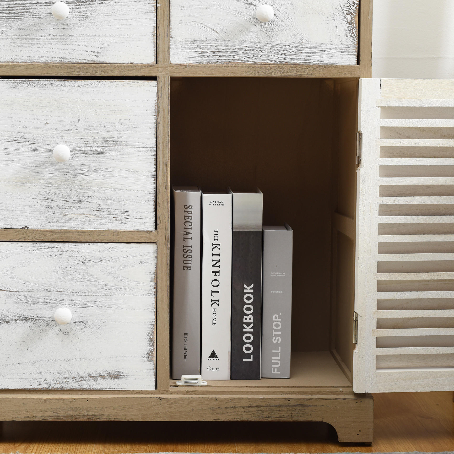 KOMMODE Weiß 30/60/70 cm - Weiß, Holz (30/70/60cm) - Mobili Rebecca