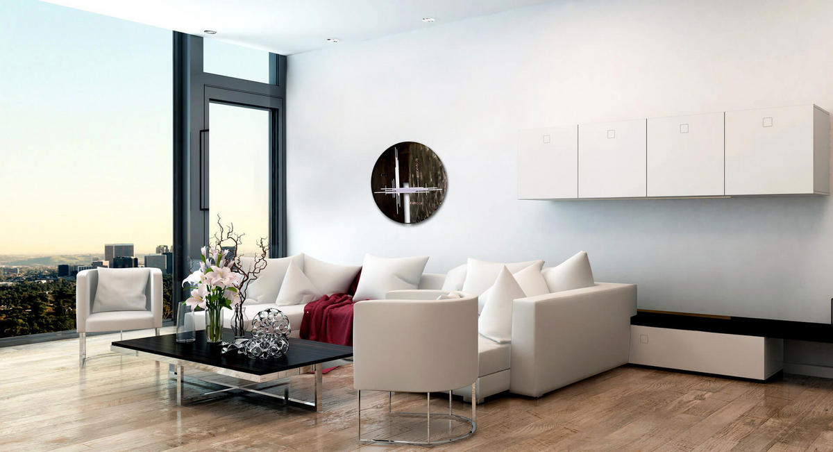 WANDDEKO Braun 61/61 cm - Braun, Metall (1.5/61/6cm) - KUNSTLOFT