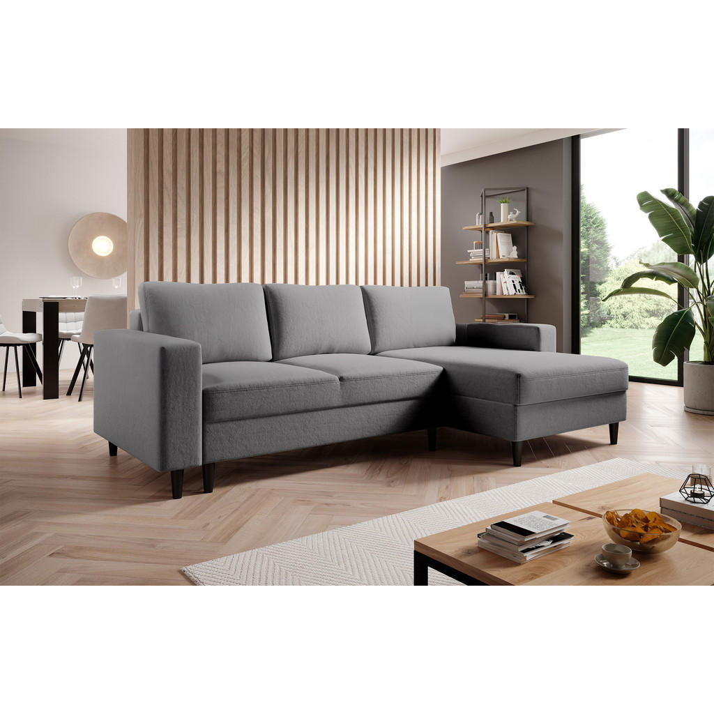 Thumbnail - Selsey Ecksofa, Grau, Textil, L-Form, Ottomane rechts, 230x143 cm, Wohnzimmer, Sofas & Couches, Wohnlandschaften, Ecksof...