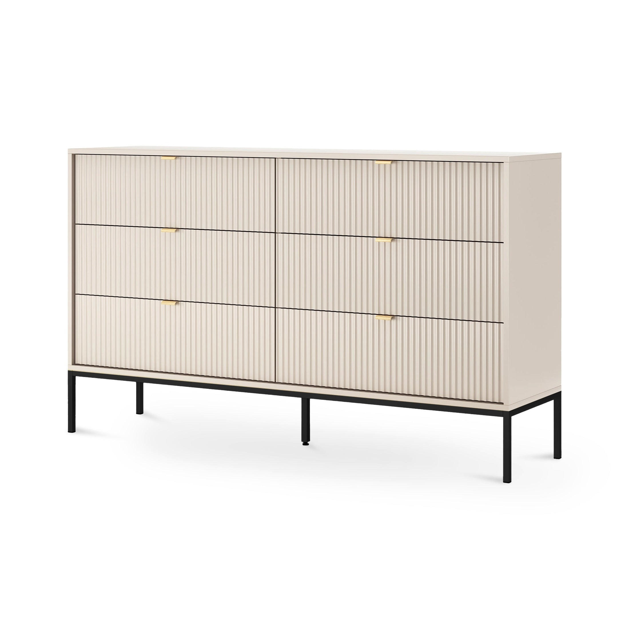 Pillovely Kommode Creme 154x91x39 cm