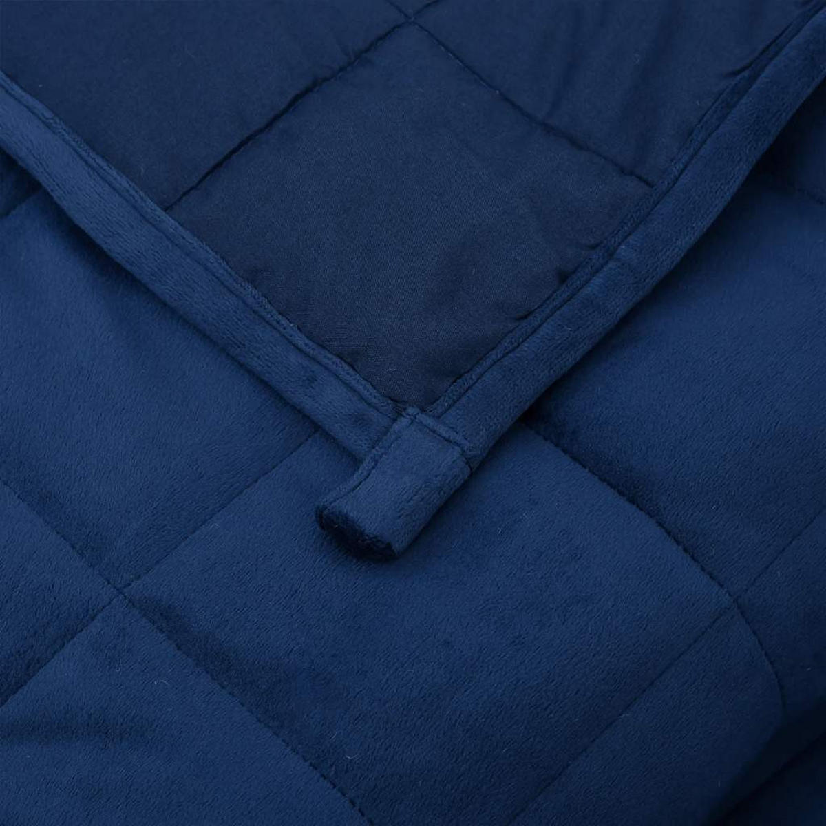 GEWICHTSDECKE Blau 155/220 Cm 11 Kg Stoff - Blau, Textil (150/220cm) - vidaXL