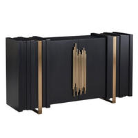 SIDEBOARD STILIG Schwarz 160x40x90 cm - Schwarz, Holzwerkstoff (160/90/40cm) - FURNLUX