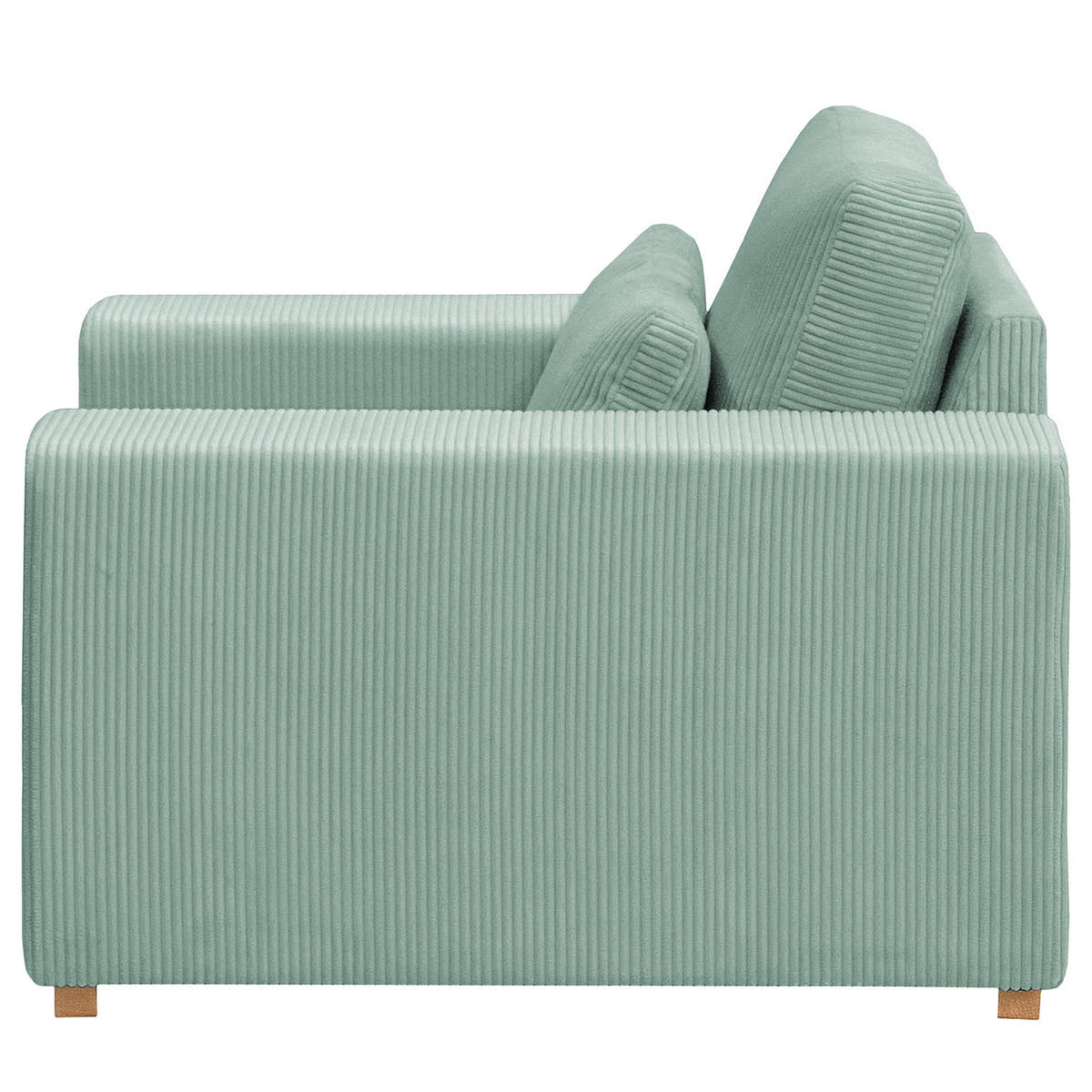 SESSEL - Buchefarben/Hellblau, Holz/Buchenholz (104/85/104cm) - home24