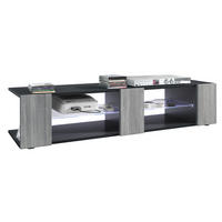 LOWBOARD Movie Fronten in Avola-Anthrazit - Anthrazit, Holzwerkstoff (135/30/39cm) - Vladon