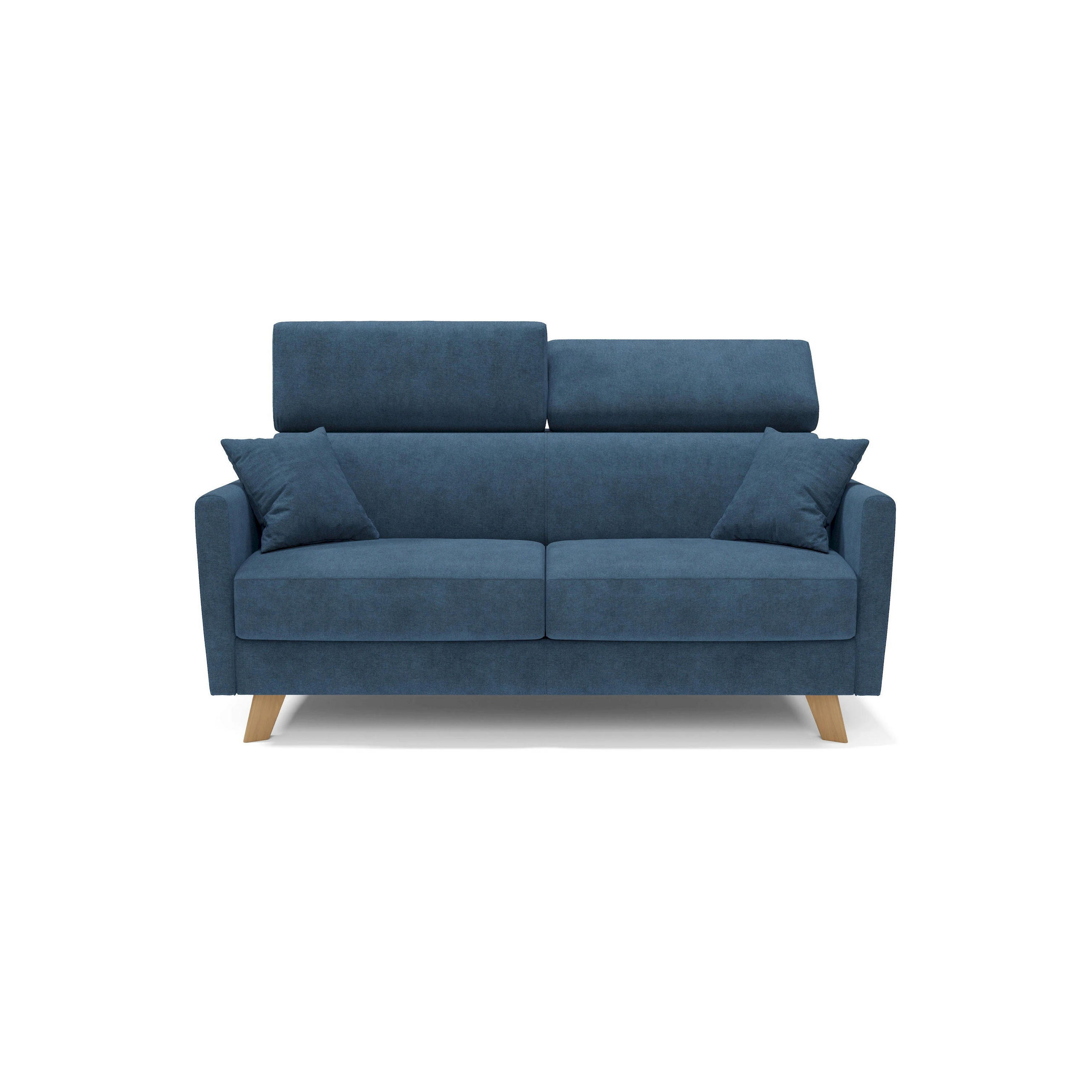 SCHLAFSOFA Francy - Blau, Metall (200/92/97cm) - Divani.store