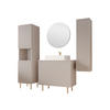 BADMÖBEL-SET Nubia V - Kaschmir/Goldfarben, Holzwerkstoff/Metall (87/79/45cm) - MIRJAN24