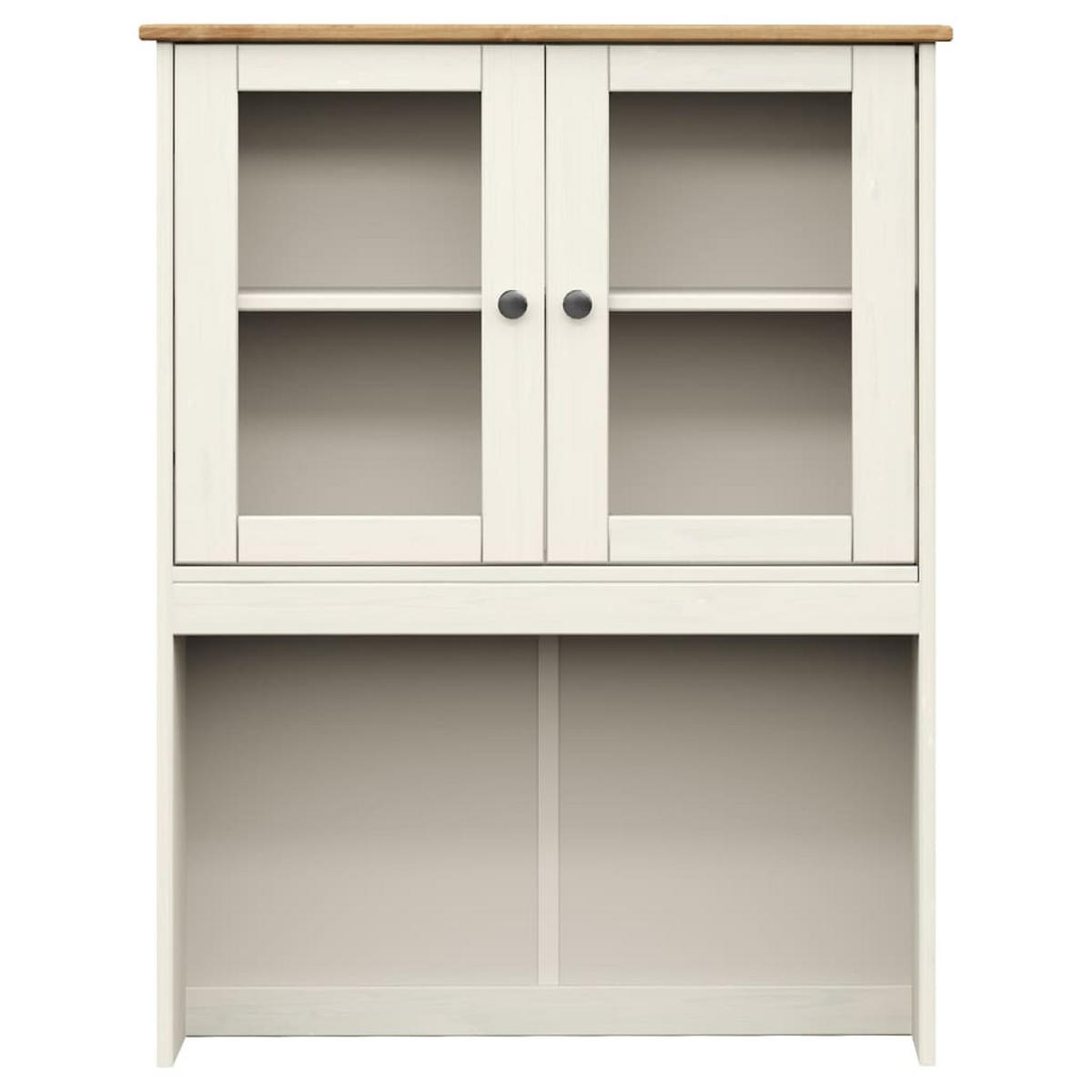 SIDEBOARD-AUFSATZ Vigo Weiss 78/30/100 Cm Massivholz Kiefer - Weiß, Holz (30/100/78cm) - vidaXL