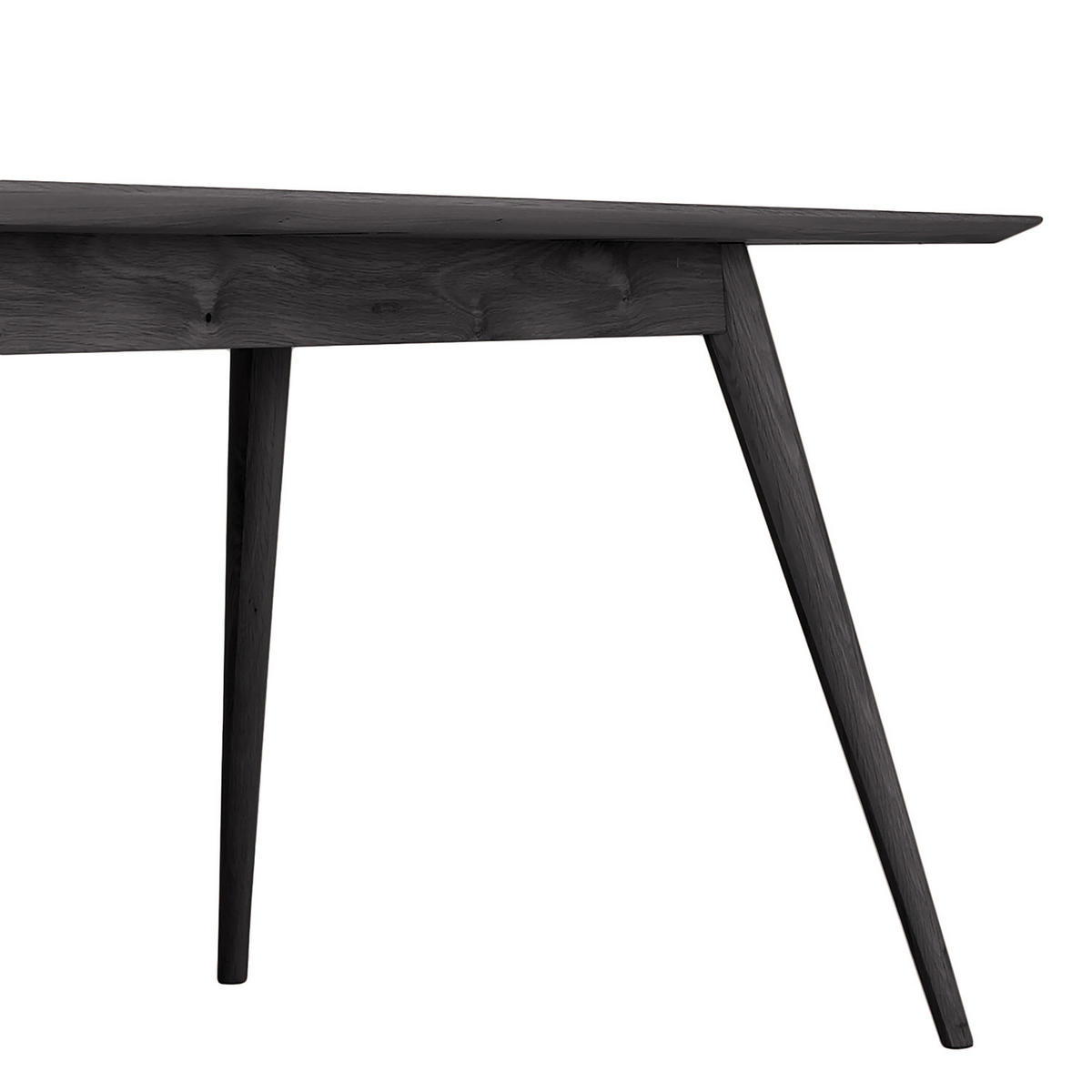 MASSIVER ESSTISCH - Massivholz - Eschefarben, Holz (90/220/75cm) - home24
