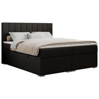 BOXBETT ALLY 140/200 Schwarz Kunstleder - H4 - Schwarz, Holz/Textil (140/200cm) - MKS