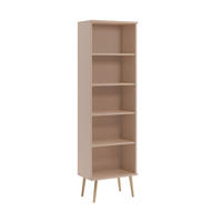 BÜCHERREGAL NATURA, 180 cm, Beige Macchiato, 4 verstellbare Fachböden - Beige, Holz/Holzwerkstoff (46/180/32cm) - Excellent Home