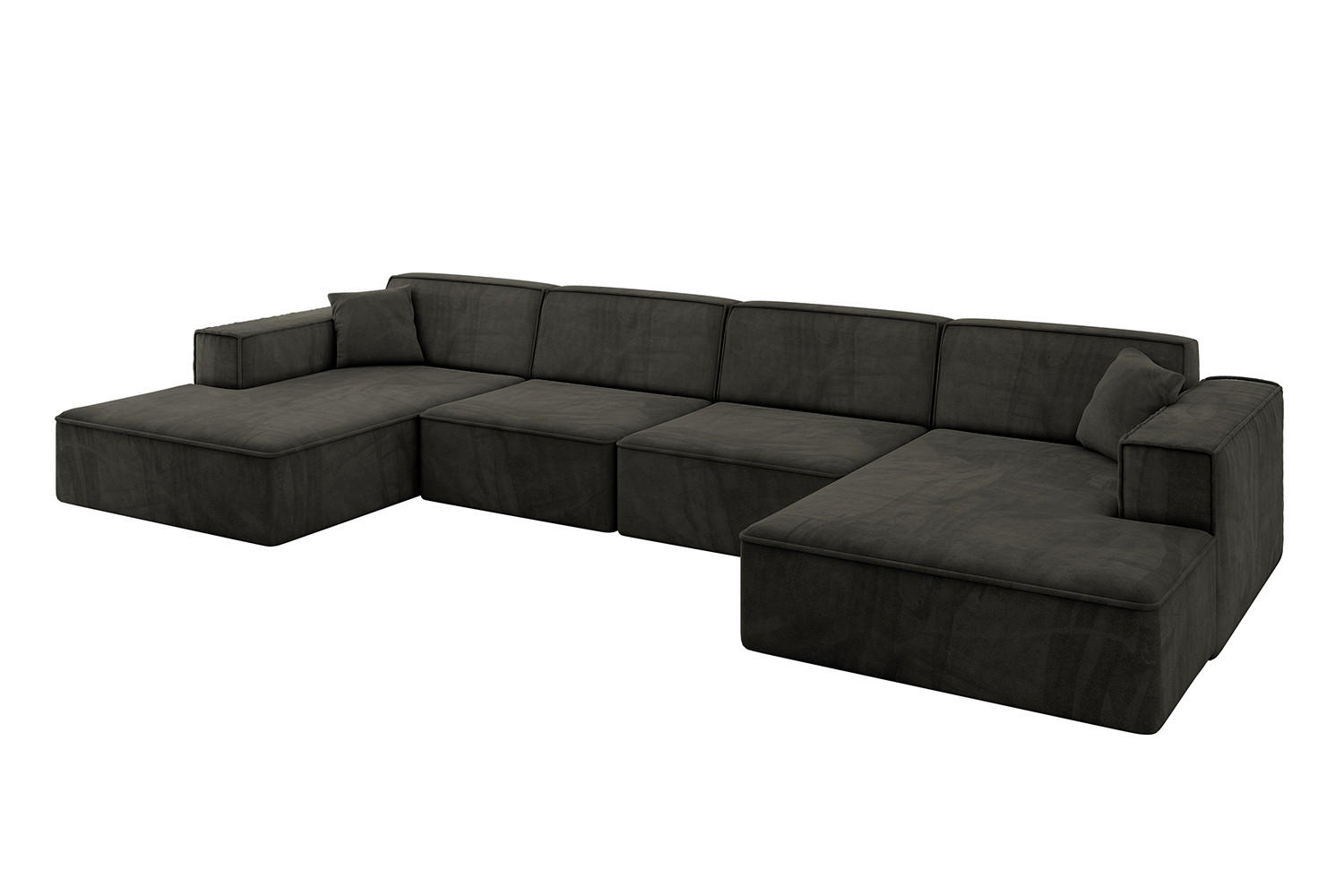ALTDECOR SEDACÍ SOUPRAVA IREA-U2-v4 – 386 x 165 x 77 cm, černá