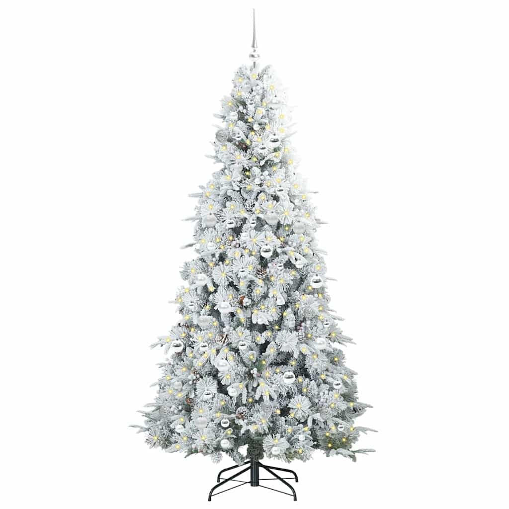 vidaXL Weihnachtsbaum Weiß 210 cm