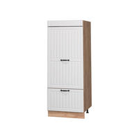 KUCHYNSKÁ POTRAVINOVÁ SKRIŇA Fame-Line, Biely vidiecky dom/Dub Goldkraft, 60 cm - biela/dub medový, kompozitné drevo (60/153.6/58.1cm) - Vicco