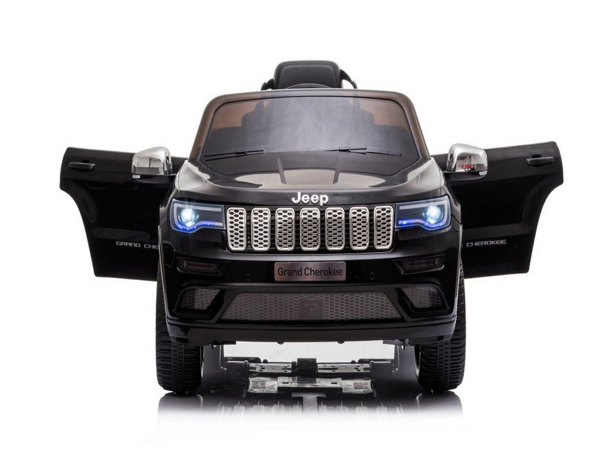 KINDER ELEKTROAUTO Jeep Grand Cherokee schwarz - Schwarz, Kunststoff (114/76/58cm) - TPFLiving