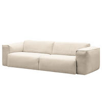 3-SITZER SOFA - Beige/Schwarz, Kunststoff/Textil (251/71/102cm) - home24