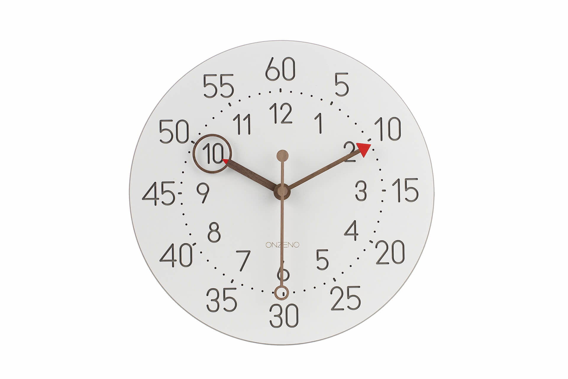 WANDUHR Design Weiß 29/29 cm - Weiß, Holzwerkstoff (0.44/29/1cm) - ONZENO