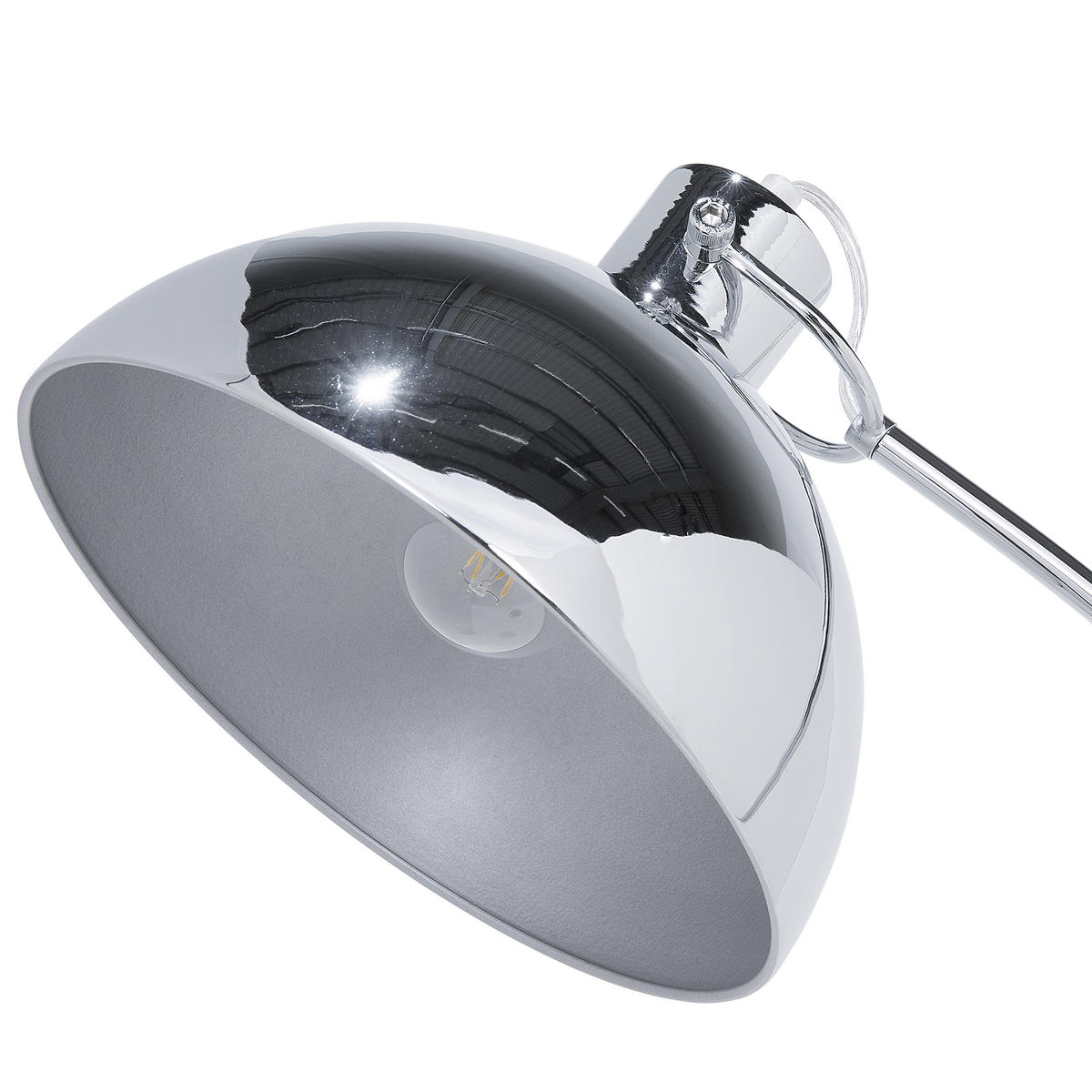 STEHLEUCHTE Dintel 25/25/155 cm - Silberfarben, Metall (25/25/155cm) - Beliani